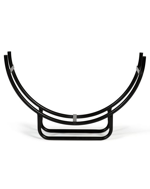 Porte-buche acier arche noir - 48x38.5x42 cm