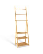 Portatovaglioli in bambù Lana 3 ripiani marrone - 53x31x152 cm