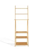 Portatovaglioli in bambù Lana 3 ripiani marrone - 53x31x152 cm