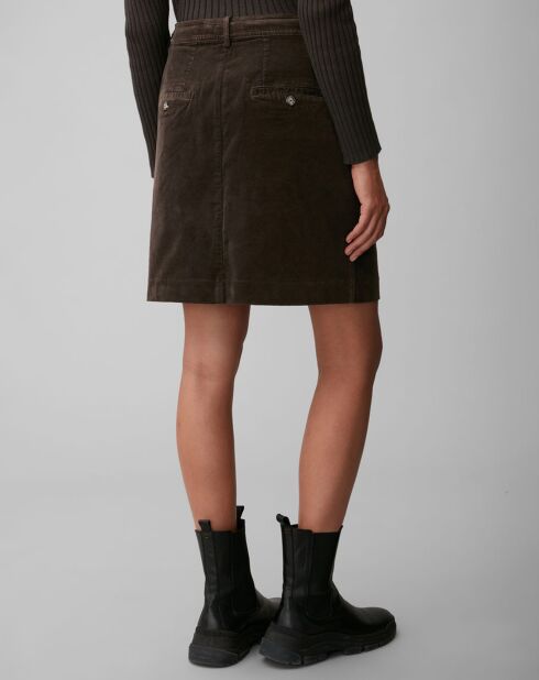 Jupe en Velours Easy marron