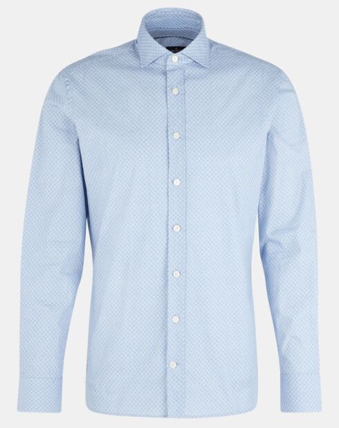 Chemise Slim Fit imprimée Color bleu ciel