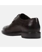 Derbies en Cuir Terence marron foncé