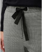 Pantalon en Laine mélangée Tapered Rygge gris