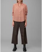 Chemise imprimée all-over rouge