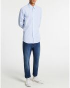 Chemise Slim Fit à rayures  bleue