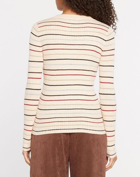 Pull Paos beige/multicolore
