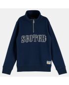 Sweat Logo bleu marine