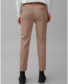 Pantalon Torup tartan marron