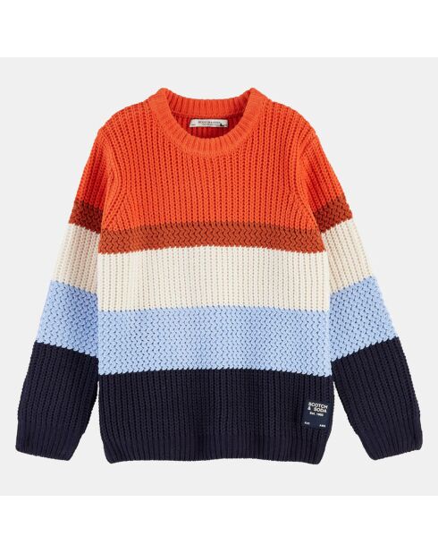 Pull Color Block multicolore