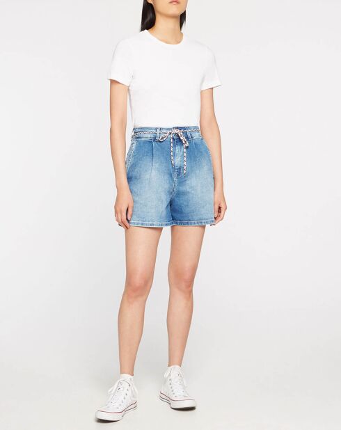 Short Denim Th Mom bleu