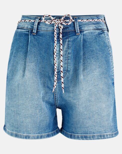 Short Denim Th Mom bleu