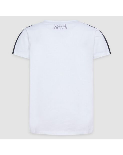 T-Shirt en Coton impression photo blanc