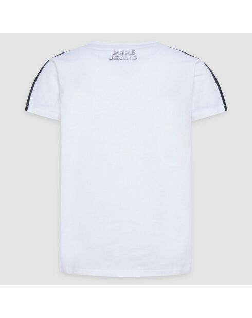 T-Shirt en Coton impression photo blanc