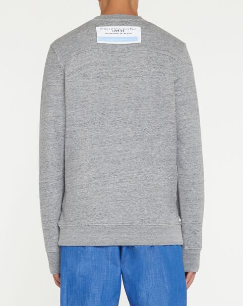 Sweat chiné gris