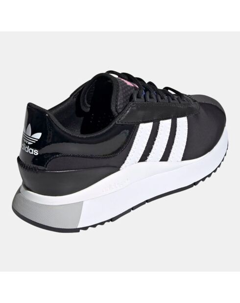 Baskets en Cuir & Mesh Sl Andridge noir/blanc