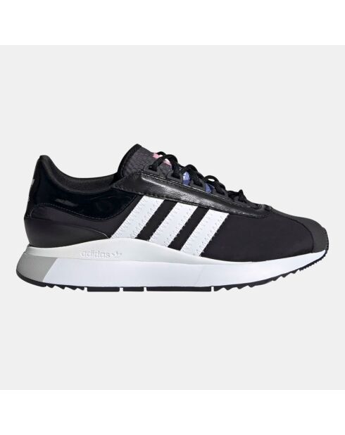 Baskets en Cuir & Mesh Sl Andridge noir/blanc