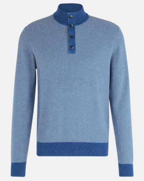 Pull col montant Armur bleu moyen