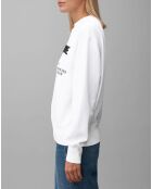 Sweat Oversized Lady Di blanc