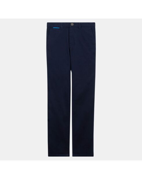 Pantalon chino slim bleu marine