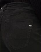 Pantalon slim Albi effet Velours noir