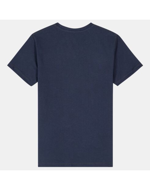 T-Shirt Orval en Coton à logo rond bleu marine
