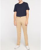 Pantalon Slim Fit Stuart Garment Die Twill beige clair