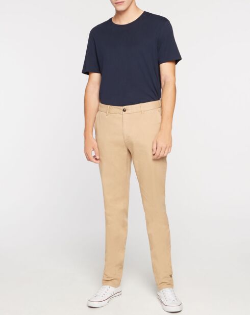 Pantalon Slim Fit Stuart Garment Die Twill beige clair