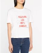 T-Shirt Milan blanc/rouge