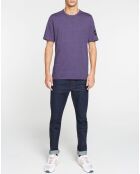 T-Shirt Mono Badge Grindle Coton Bio violet