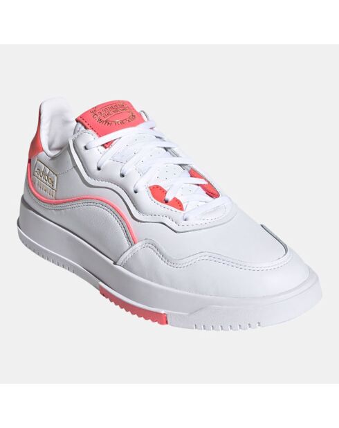 Baskets en Cuir Sc Premiere blanc/rose