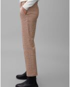 Pantalon Torup tartan marron