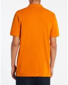 Polo Slim Fit piqué orange