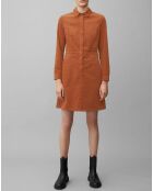 Robe en Velours Milleraies marron