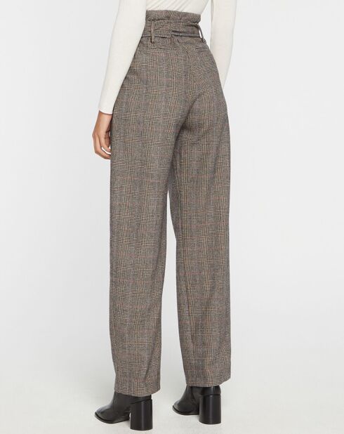 Pantalon en Laine mélangée John gris chiné