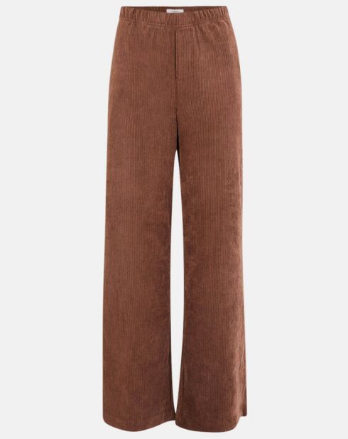 Pantalon en Velours côtelé Jessy marron