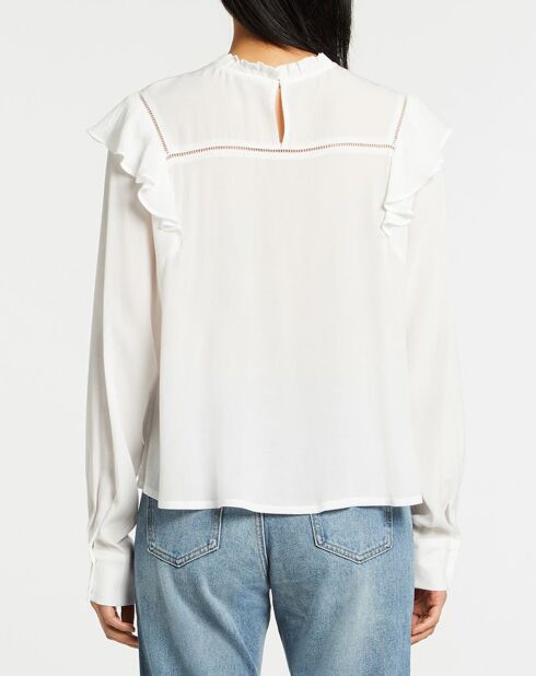 Blouse Luanna blanc/beige