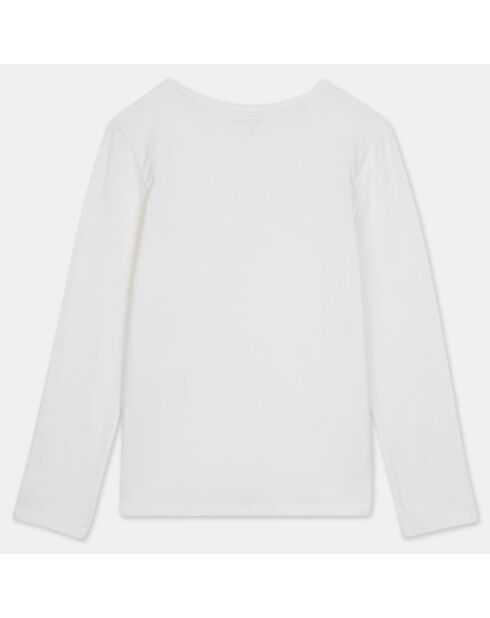 T-Shirt en Coton à Logo Rock blanc