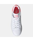 Baskets en Cuir Stan Smith blanc/rose