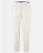 Pantalon en Velours côtelé Slim Fit Blake écru