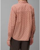 Chemise imprimée all-over rouge