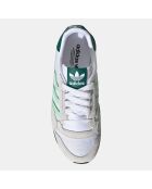 Baskets en Velours de Cuir Zx 500 blanc/vert