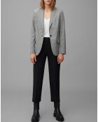 Blazer en Laine mélangée à carreaux gris