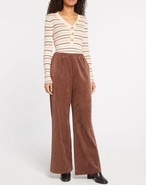 Pull Paos beige/multicolore