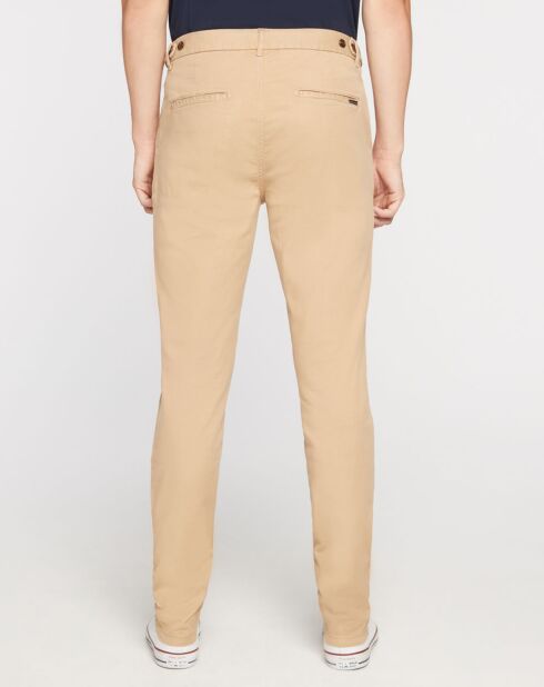 Pantalon Slim Fit Stuart Garment Die Twill beige clair