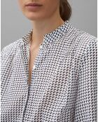 Chemise imprimée blanc/bleu