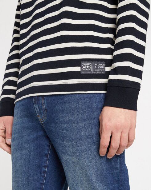 T-Shirt Marinière bleu/blanc