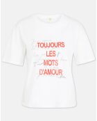 T-Shirt Milan blanc/rouge