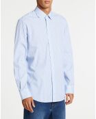 Chemise Slim Fit à rayures  bleue