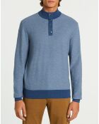 Pull col montant Armur bleu moyen