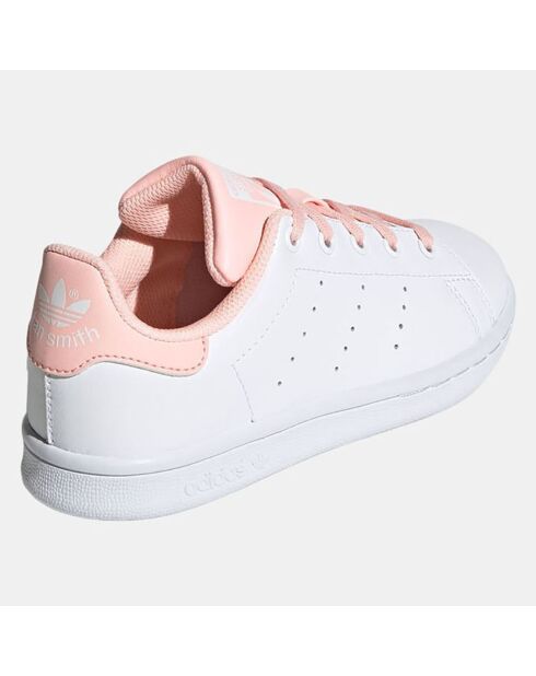 Baskets en Cuir Stan Smith blanc/orange pâle